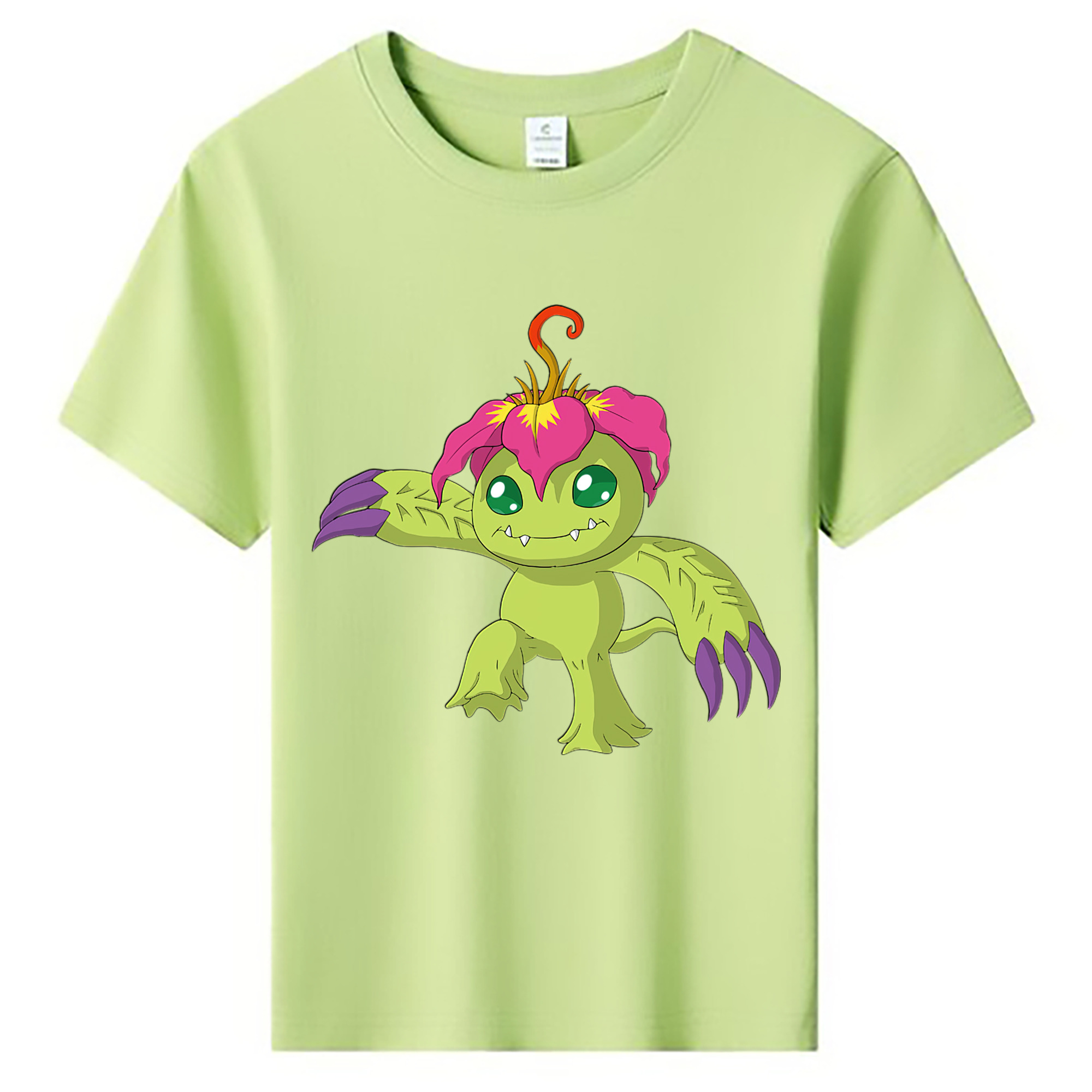 （画像用） Digimon デジタルモンスター/デジモン 綿100％キッズTシャツ（フロントプリント）